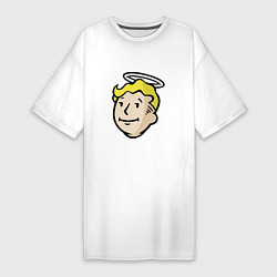 Футболка женская-платье Holly vault boy, цвет: белый