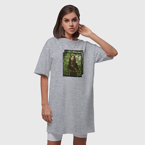 Женская футболка-платье Дженна Ортега / Меланж – фото 3