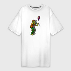 Женская футболка-платье Зомби и шарик