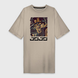 Женская футболка-платье Дзётаро Кудзё - manly face