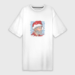 Женская футболка-платье Claus christmas