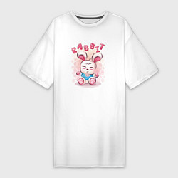 Женская футболка-платье Крольчонок милашка