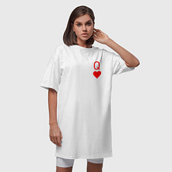 Футболка женская-платье Королева арт, цвет: белый — фото 2