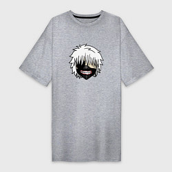 Женская футболка-платье Маска Канеки