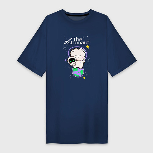 Женская футболка-платье The Astronaut - Jin / Тёмно-синий – фото 1