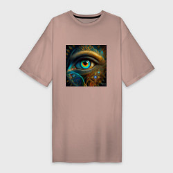 Женская футболка-платье Глаз индейца