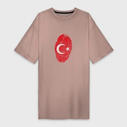 Женская футболка-платье Отпечаток Турции