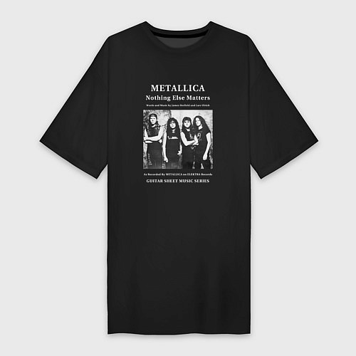 Женская футболка-платье Metallica Nothing Else Matters / Черный – фото 1