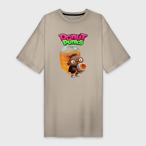 Женская футболка-платье Содапоп / Миндальный – фото 1