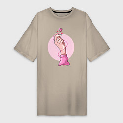 Женская футболка-платье Жест любви