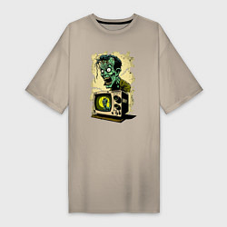 Женская футболка-платье Зомбо-ящик