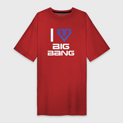 Женская футболка-платье I love big bang