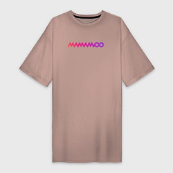 Женская футболка-платье Mamamoo gradient logo