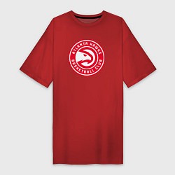 Женская футболка-платье Atlanta hawks basketball