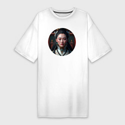 Женская футболка-платье Нейродевушка - прекрасная японка