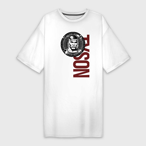 Женская футболка-платье Майк Tyson / Белый – фото 1