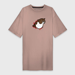 Женская футболка-платье Чужой кот