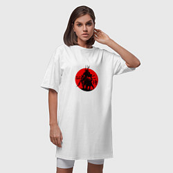Футболка женская-платье Last Samurai, цвет: белый — фото 2