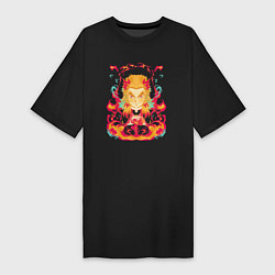 Женская футболка-платье Ренгоку истребитель демонов