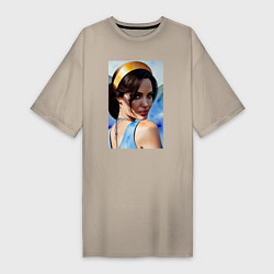Женская футболка-платье Анджелина Джоли - актриса
