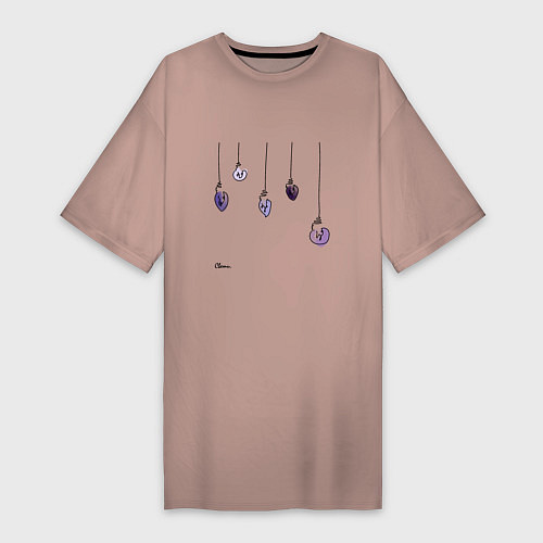Женская футболка-платье Свети / Пыльно-розовый – фото 1