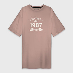 Женская футболка-платье Винтаж 1987 ограниченный выпуск
