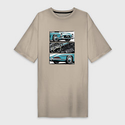 Женская футболка-платье Mercedes-Benz 300SL Roadster V1