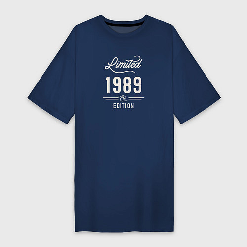 Женская футболка-платье 1989 ограниченный выпуск / Тёмно-синий – фото 1