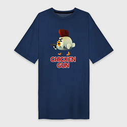 Женская футболка-платье Chicken Gun chick