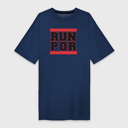 Женская футболка-платье Run Portland Trail Blazers