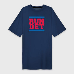 Женская футболка-платье Run Detroit Pistons