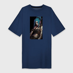 Женская футболка-платье Arcane League Of Legends JINX