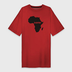 Футболка женская-платье Africa home, цвет: красный