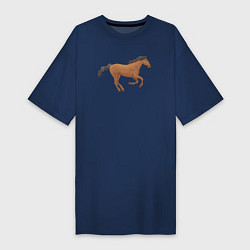 Женская футболка-платье Мустанг лошадка