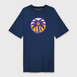Женская футболка-платье Lakers California