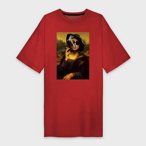 Женская футболка-платье Мона Марла / Красный – фото 1
