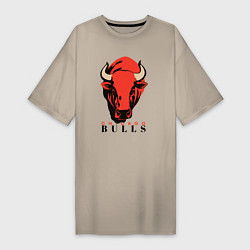 Женская футболка-платье Chicago bull