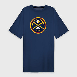 Женская футболка-платье Denver Nuggets logo