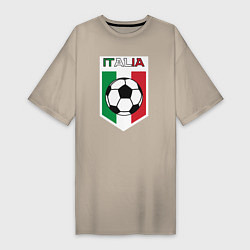 Женская футболка-платье Футбол Италии