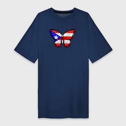 Женская футболка-платье Бабочка Пуэрто-Рико