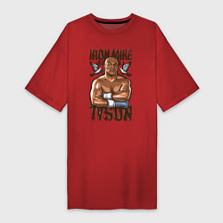 Женская футболка-платье Iron Mike Tyson Железный Майк Тайсон