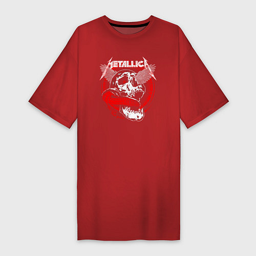 Женская футболка-платье Metallica The God that failed / Красный – фото 1