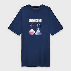 Женская футболка-платье Химия любви