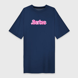 Женская футболка-платье Барби - Фильм Логотип