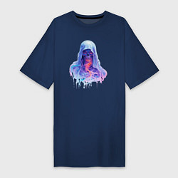 Женская футболка-платье Злой призрак-зомби