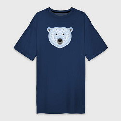 Женская футболка-платье Полярный медведь