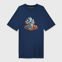 Футболка женская-платье Goku, цвет: тёмно-синий