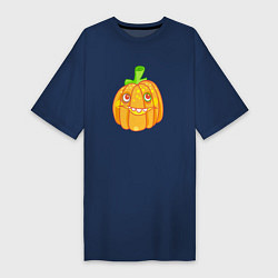 Женская футболка-платье Веселая тыква: для вечеринки на Хэллоуин