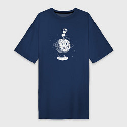 Женская футболка-платье Alien in space