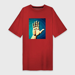 Женская футболка-платье Приветствие рукой